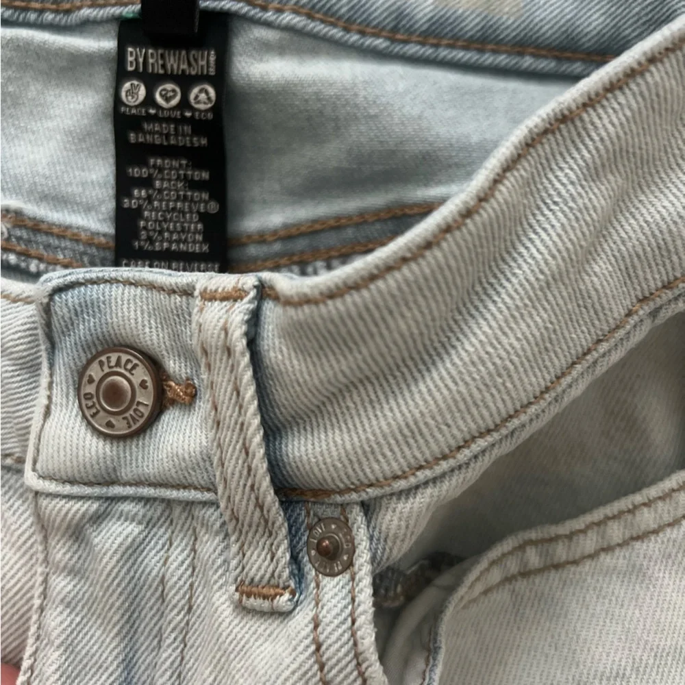 Rewash Wide Leg Cropped Light Wash Denim Sz 0/24 - Picture 3 of 4